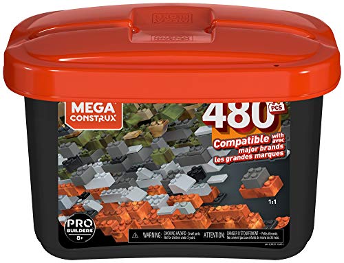 Mega Construx Caja PRO de 480 piezas y bloques de construcción para niños +8 años (Mattel GJD25) , color/modelo surtido