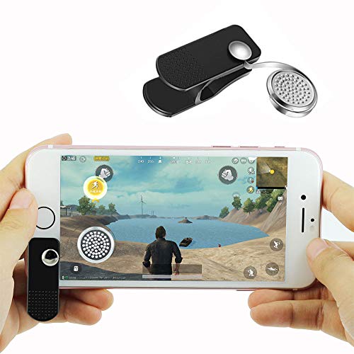 Mobile Game Joystick Funny Game Controller for iPhone Android Sensitive Joysticks for PUBG, Black Clip Control Touch Screen Pad Moving