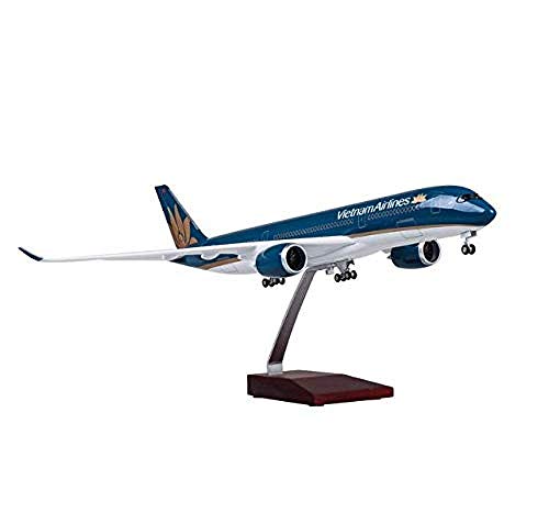 Modelo de avión Diecast Avión Aleación Modelos de avión Kit de juguetes de avión 47cm Vietnam Airlines A350 Simulación Artesanía civil Retro Metal Recuerdo Decoración del hogar Adorno Juguete Airbus