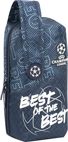 Multiestuche Escolar Champions The Best | Estuche Escolar Grande Multiportatodo de Doble Cremallera, Organizador Mochila Gran Capacidad con 4 Estuches Escolares Interiores - Medidas 11 x 21,5 x 10 cm