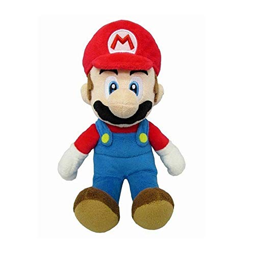Muñeca de juguete 1 pieza de Super Mario Bros de peluche Mario Luigi, juguete de peluche suave, juguetes para niños, cumpleaños y animales (color: peluche de Mario, altura: 25 cm)