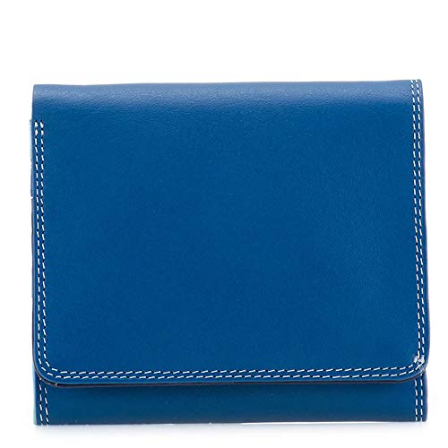 mywalit - Cartera de piel con bandeja y monedero, 123 unidades, color Azul, talla Talla única