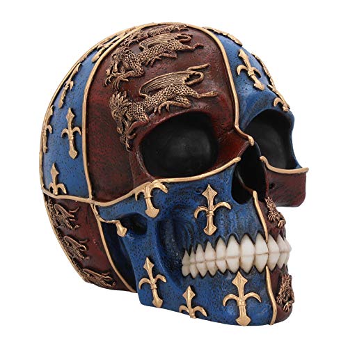 Nemesis Now - Figura de Calavera Medieval, 18,5 cm, Resina, Color Rojo, Talla única