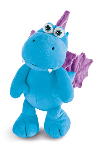 Nici 42384 Dragón de Coco de Peluche Wokki, 35 cm, Azul, Aprox.