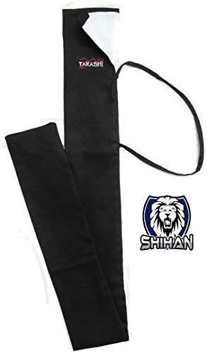 Nihontō Japonés Shihan ENTRENAMIENTO BOKKEN Espada Aikido Llevar Estuche japonés Samurai espada Katana PAÑO espada Bolsa Transporte Estuche Warriors Negro