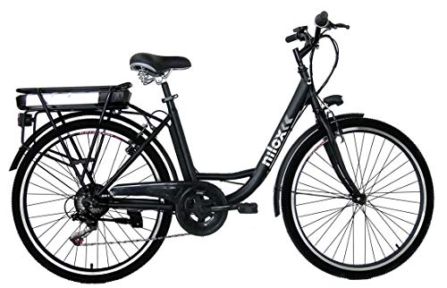 Nilox 30NXEB266VFM1V2 - Bicicleta eléctrica E Bike 36V 7.8AH 26X1.75P - J5, Motor 36 V 250 W, batería Recargable Samsung de Litio 36 V 8 Ah, Carga Completa 4 h, chasis Acero, Velocidad máxima 25 km/h