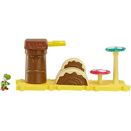 Nintendo Mario Bros Universe Micro Land Wave 1: Layer Cake Desert With Yoshi Playset, 3-Pack by Jakks Pacific