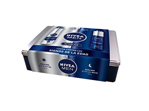 NIVEA MEN Pack Active Age Antiedad, Caja de regalo hombre