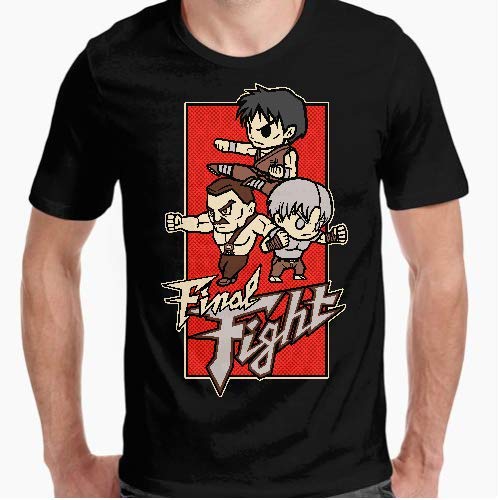 Positivos Final Fight Camiseta - Diseño Original - - S