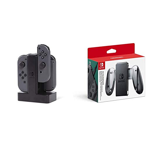 PowerA - Estación de Carga Joy-con (Nintendo Switch) + Nintendo - Joy-con Soporte Carga