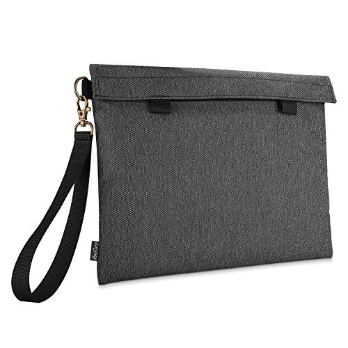 ProCase Bolsa a Prueba de Olores, Organizador Profesional con Eliminator de Olor Carbón Activado, Funda Aislante de Olor para Accesorios Apestosos de Fumar, Pipa, Triturador Fumador -Negro