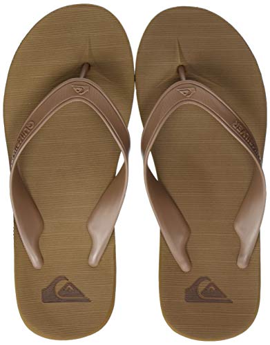 Quiksilver Carver II Deluxe, Zapatos de Playa y Piscina para Hombre, Marrón (Tan/Solid Tkd0), 45 EU