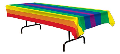 Rainbow Tablecover Party Accessory (1 Count)