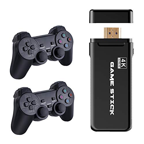 Rawisu Consola de Juegos U8-2 Consola de Juegos inalámbrica HDMI TV Consola de Juegos 64G Consola de Juegos portátil con Mango inalámbrico, Juego clásico Integrado 10000, Bluetooth de 2.4G