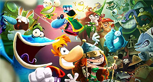 Rayman Legends Puzzle 1000 Piezas De Madera-Juguetes Educativos para Adultos Juegos Infantiles-Juguetes Educativos Decoración De Rompecabezas, 29.5 X 20In