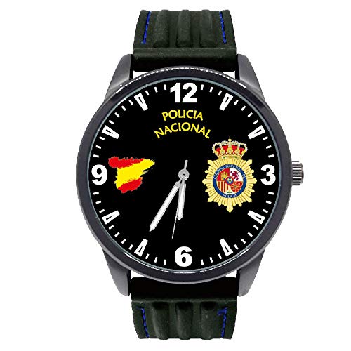 Reloj G&B Policía Nacional Esfera Negra Correa Caucho