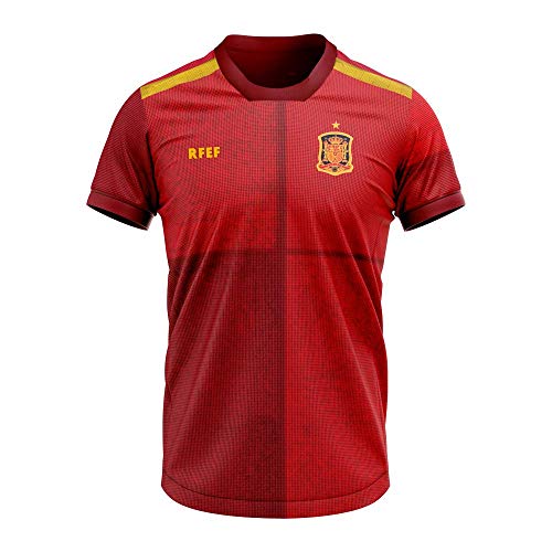 Réplica oficial camiseta primera equipación rfef 2020, 20CM0001, Regular Fit, Rojo, M