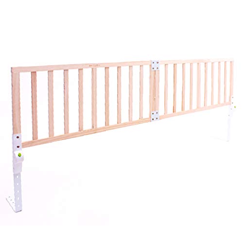 Riel de cama extralargo para niños pequeños para cama tamaño Queen Twin XL rosa ajustable barandilla abatible para niñas (Tamaño : Length 220cm)