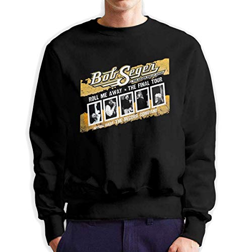 SASJOD Sudaderas con Capucha Bob The Final Seger Tour 2018 2019 Men's Adult Crew Neck Sweatshirt Fashion Long Sleeve Pullover