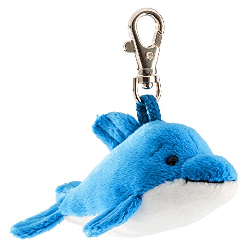 Schaffer 0240 de peluche llavero delfín Flipp Delfín Colgante, Azul, aprox. 11 cm