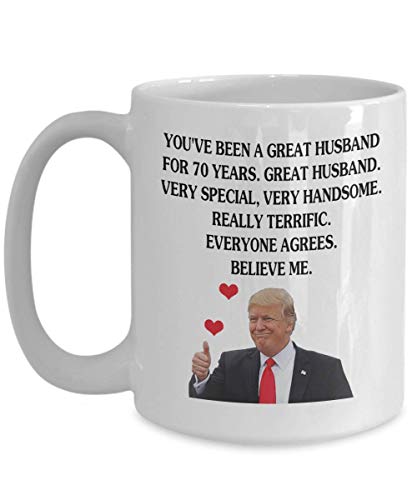 shenhaimojing Has Sido Un Gran Esposo Durante 70 Años-70 Años Hombres Y Mujeres Taza De Café,Divertida,Taza,Té,Regalo para,Mo