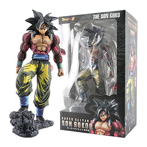 Slakr Dragon Ball Comic Color Super Four Wukong Figura Super Saiyan Edición Limitada Somersault Cloud Monkey King Caja de decoración