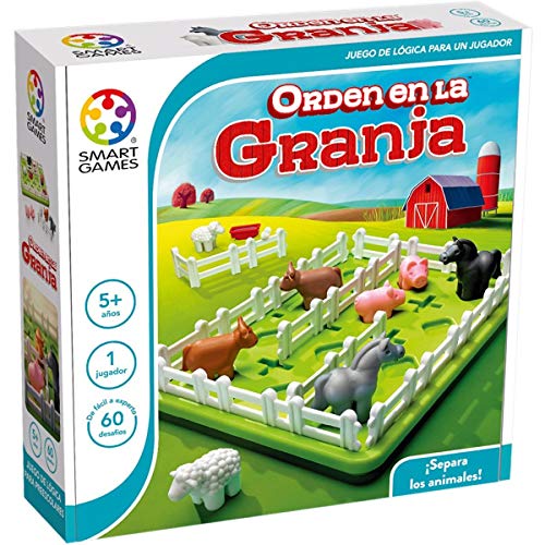 smart games- Orden en la Granja, Juego Educativo, Juguetes para niños, Multicolor (Lúdilo SG091ES)