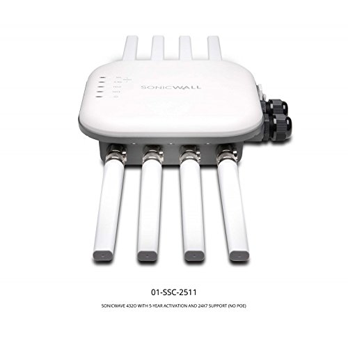 SonicWall SonicWave 432O - Punto de acceso (AES,TKIP,WEP,WPA,WPA2, Hidden SSID, 18,8 W, Mesa, Blanco, 2500 Mbit/s)