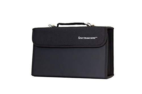 Spectrum Noir SN-STO-72MCC Almacenamiento Pluma 72 Marcador de Caja de Transporte, Black, Un tamaño