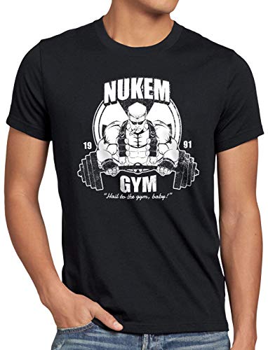 style3 Nuke Gym Camiseta para Hombre T-Shirt Ego Shooter Dos Doom Baby, Color:Negro, Talla:4XL