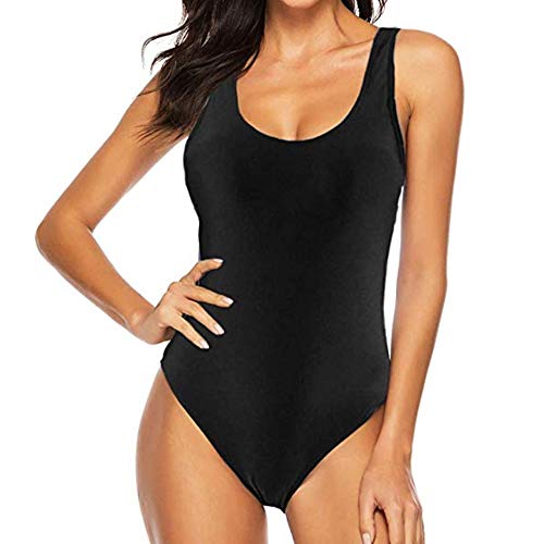 Sweetneed chida yi Bañadores de Mujer Traje de una Pieza con Relleno Bañador Push up Ropa de Baño Cintura Alta Size Gradiente de Color Cruz Atrás Slim Fit Cuerpo Atractivo Bañera