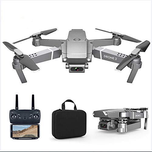 SZYLHT Drone con Cámara 4K HD WiFi FPV Drones para Principiantes Cuadricóptero RC Plegable Retorno Automático con Un Botón Control De Voz Un Comienzo Clave Modo Sin Cabeza con Una Mochila,4 baterías