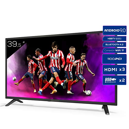 Televisiones Smart TV 39,5 Pulgadas Full HD Android 9.0 y HBBTV, 1100 PCI Hz, 3X HDMI, 2X USB. DVB-T2/C/S2, Modo Hotel - Televisores TD Systems K40DLJ12FS