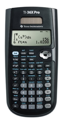 Texas Instruments TI 36 X PRO - Calculadora científica, negro