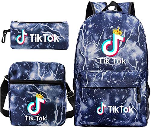 Tik Tok - Juego de mochila y estuche escolar (42 x 29 x 16 cm)