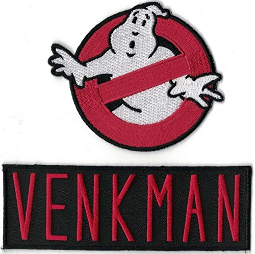 Titan One Europe - Ghostbusters Cosplay Costume Set of 2 Patches Cazafantasmas Conj. 2 Parches Bordados Termoadhesivos