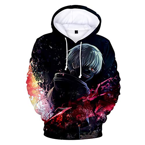 Tokyo Ghoul Women/Men Hoodies 3D Print Sweatshirt Hip Hop Sportswear Unisex Pullover PUL1 M