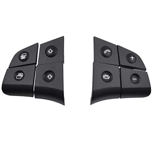 TOOGOO BotóN de Volante de Audio MultifuncióN de Coche para Mercedes- W164 GL ML 2006-2009 Negro