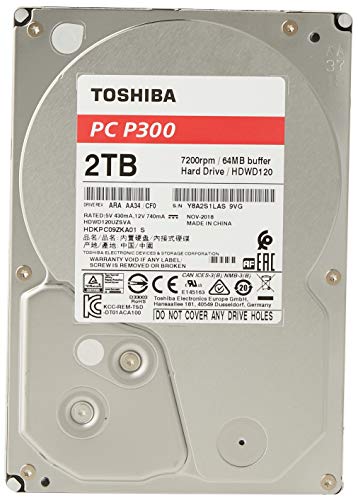 Toshiba P300 - Disco Duro Interno de 2 TB, 3.5"