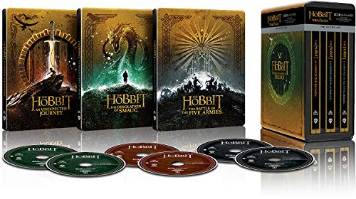 Trilogía El Hobbit versión extendida - Steelbook 4k UHD [Blu-ray]