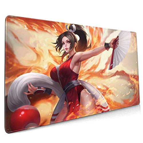 TUCBOA Mouse Pad,Fatal Fury MAI Shiranui Mouse Pads,Precise Fashionable Computer Pads For Working Time,40x90cm