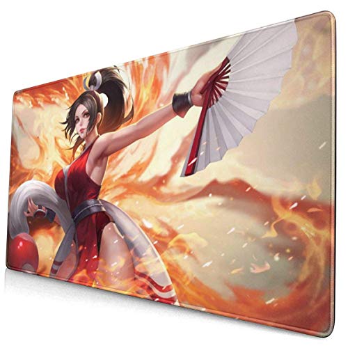 TUCBOA Mouse Pads,Fatal Fury MAI Shiranui Mouse Pads,Soft Comfortable Laptop Gaming Pad For Home Decor,40x90cm