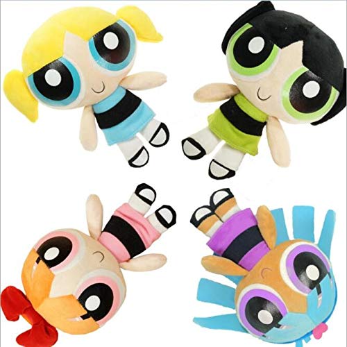 Tylyund Peluches 20cm The Power Puff Bubbles Blossom Buttercup Peluches Muñecas De Peluche Juguetes para Niñas Regalos De Anime De Dibujos Animados