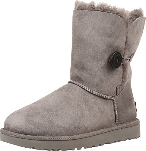 UGG Female Bailey Button II Classic Boot, Grey, 7 (UK)