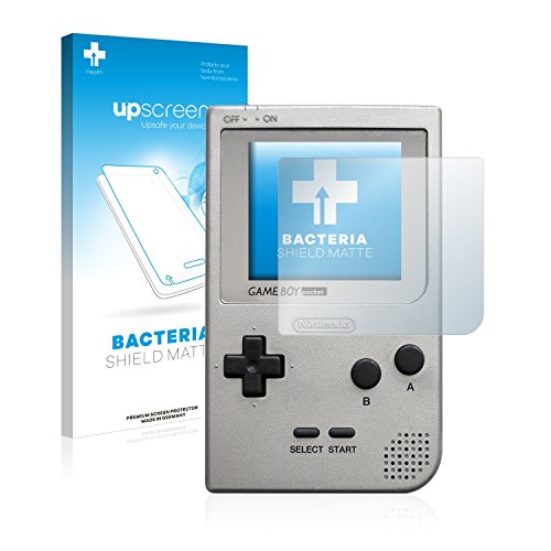 upscreen Protector de Pantalla Mate Compatible con Nintendo Gameboy Pocket Película Protectora Antibacteriana - Anti-Reflejos, Anti-Huella