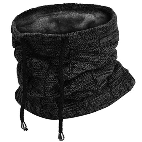 VBIGER Bufanda de punto unisex cálida, gruesa para invierno, gorro de esquí para deportes al aire libre.