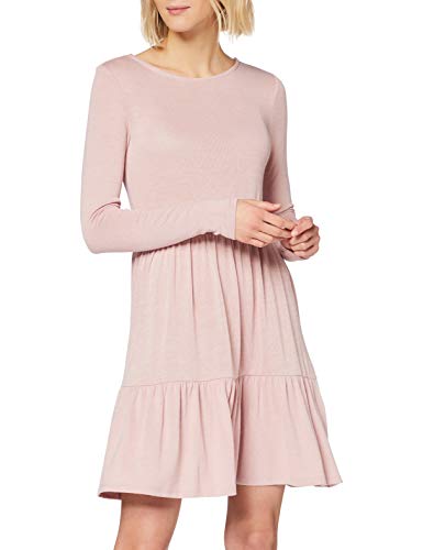 Vila Clothes Visuelita L/s Dress/su Vestido, Malva pálido, M para Mujer