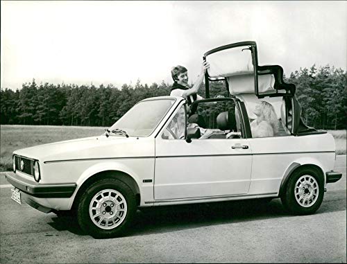 VW Golf Convertible - Vintage Press Photo