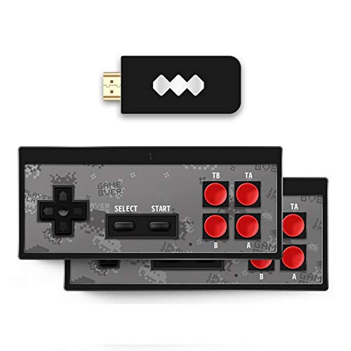 WANGW Consola De Juego Retro - HDMI HD Consola Portátil De Videojuegos Clásicos Incorporados 568 - USB Controlador De Gamepad De Mano (Sin Incluir Baterías)