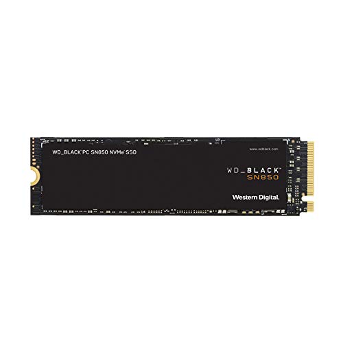 WD Black SN850 de 1 TB SSD interna para juegos, tecnología PCIe Generación 4, velocidades de lectura de hasta 7000 MB/s, M.2 2280, 3D NAND